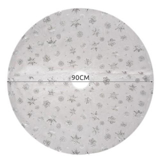 Bela preproga pod jelko - 90 cm