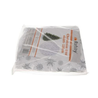 Bela preproga pod jelko - 120 cm