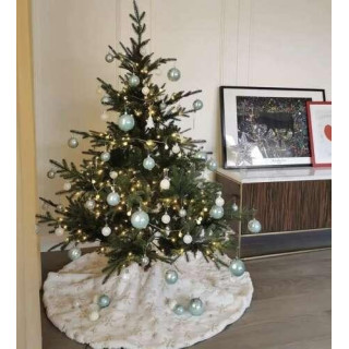 Bela preproga pod jelko - 120 cm