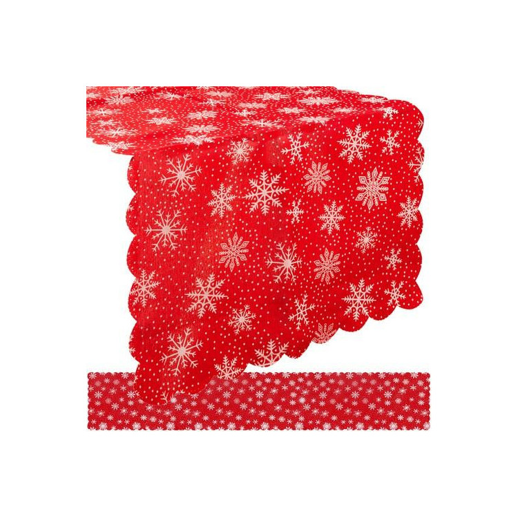 Rdeč božični namizni tekač - 220x35 cm