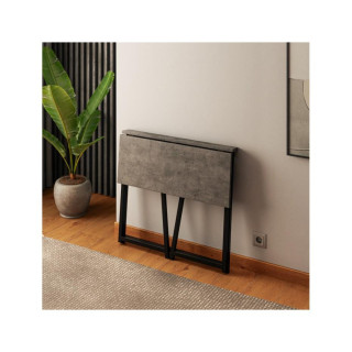 Zložljiva siva pisalna miza Mark Adler LEADER 1.5 GREY