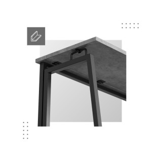 Zložljiva siva pisalna miza Mark Adler LEADER 1.5 GREY