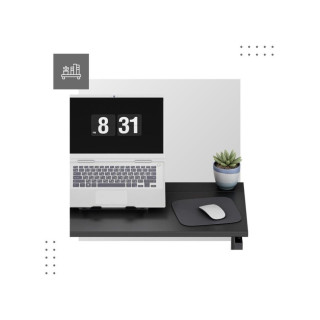 Črna zložljiva pisalna miza Mark Adler LEADER 1.5 BLACK