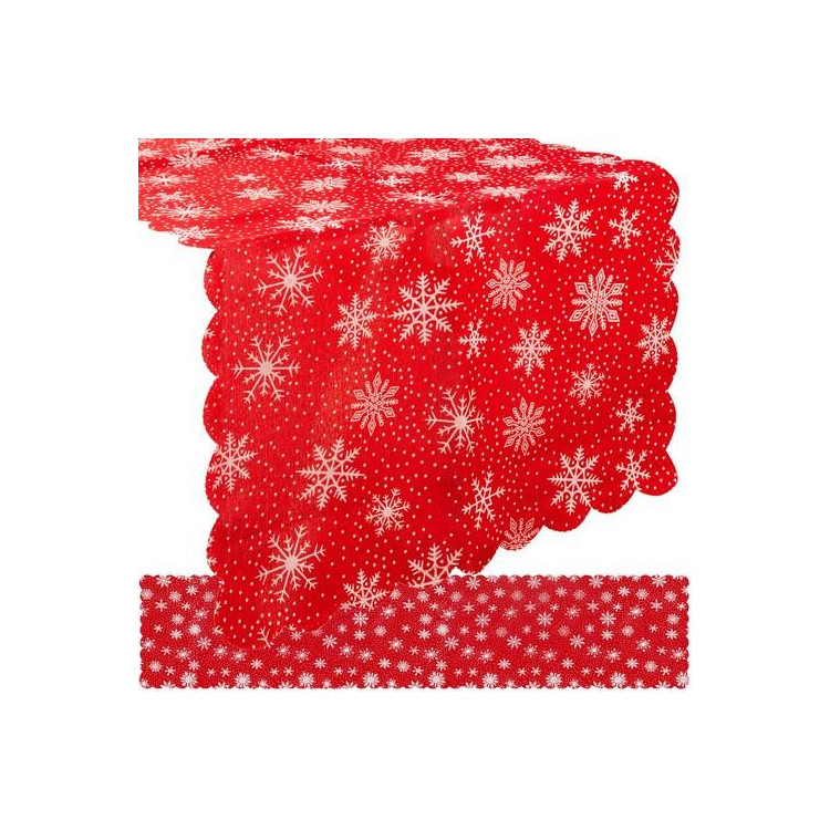 Rdeč božični namizni tekač - 185x35 cm