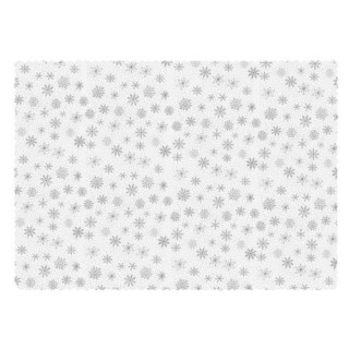 Božični bel prt s snežinkami - 180x140 cm