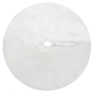 Bela krznena preproga pod jelko - 150 cm