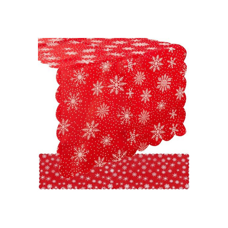 Rdeč božični namizni tekač - 150x35 cm