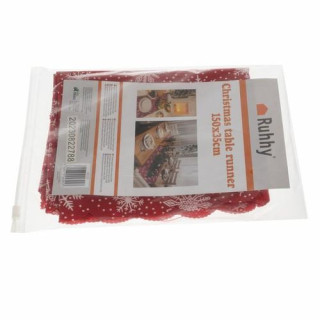 Rdeč božični namizni tekač - 150x35 cm