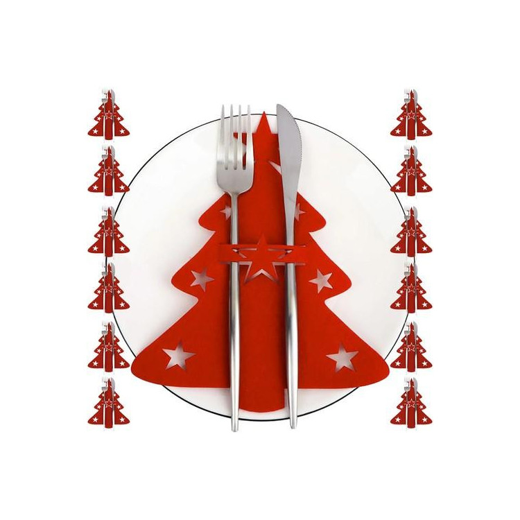 Božični kovček za jedilni pribor - 12 kos