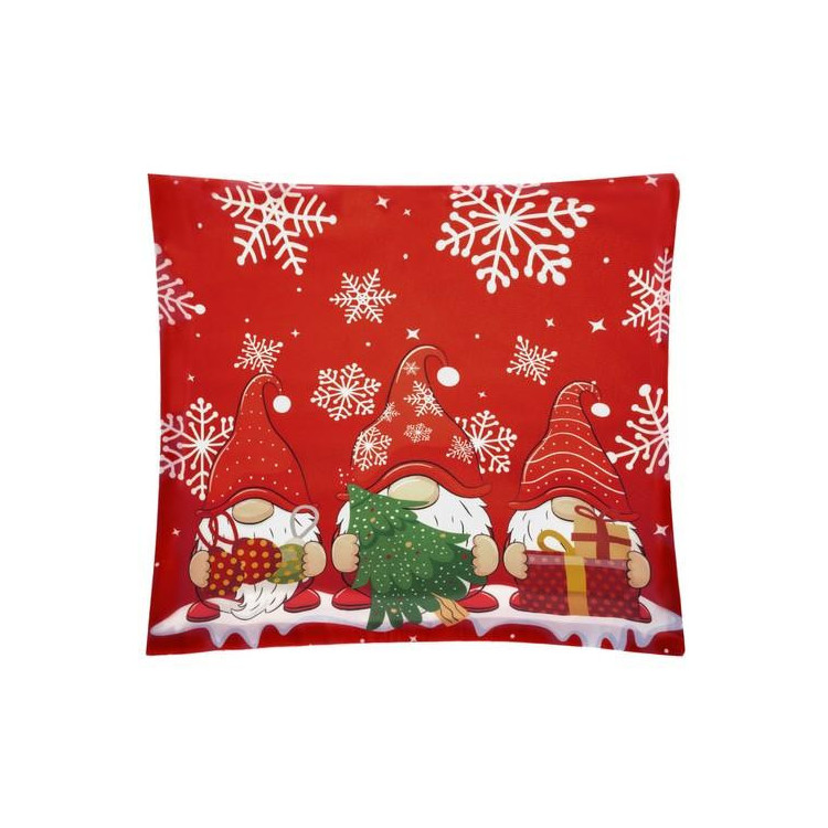 Božična prevleka za blazino s škrati 45x45cm