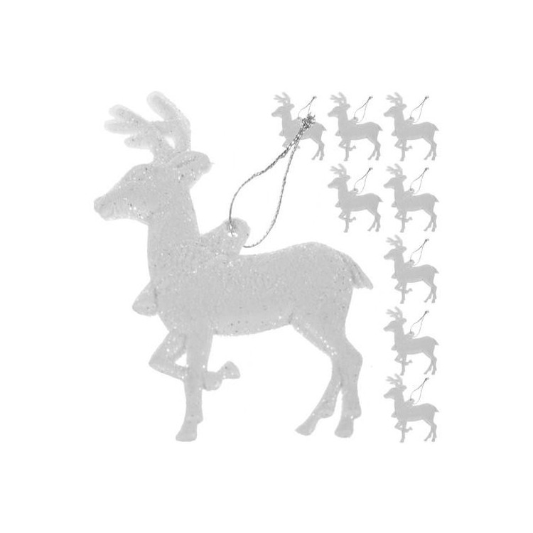 Božični okraski v obliki jelenčkov - 9 kom