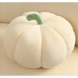 Bela mincester blazina v obliki buče - 18 cm