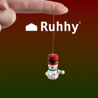 Leseni božični okraski za drevesce - 10 kom