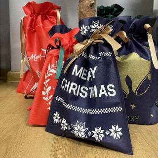 Božične vrečke - set 8 kom