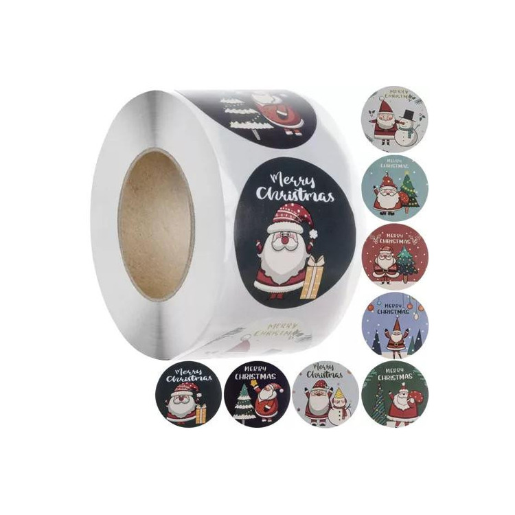 Božične nalepke - rola 500 kom