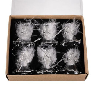 Prozorni božični okraski - angelčki 6 kom