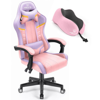 Gaming stol HELLS CHAIR v roza-vijolični barvi