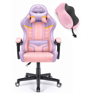 Gaming stol HELLS CHAIR v roza-vijolični barvi