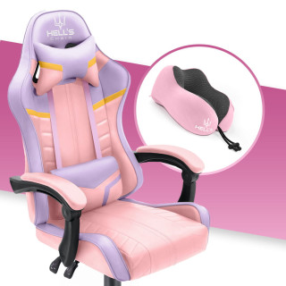 Gaming stol HELLS CHAIR v roza-vijolični barvi