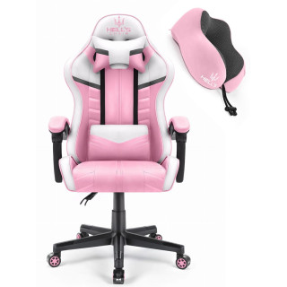 Rožnato bel gaming stol HELL'S CHAIR