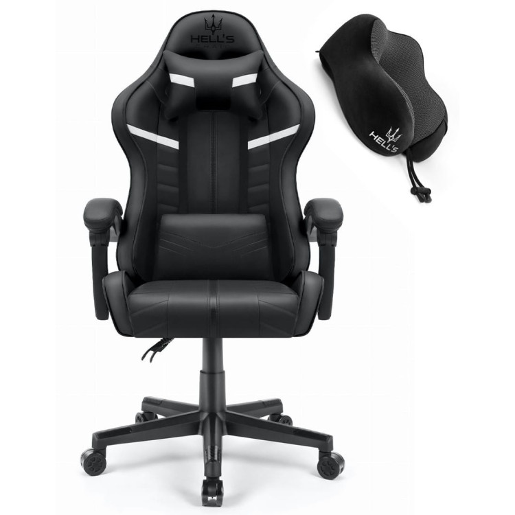Črn gaming stol HELL'S CHAIR