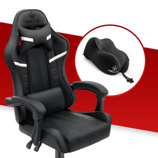 Črn gaming stol HELL'S CHAIR