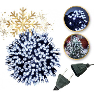 Božično bele LED lučke - 8 m