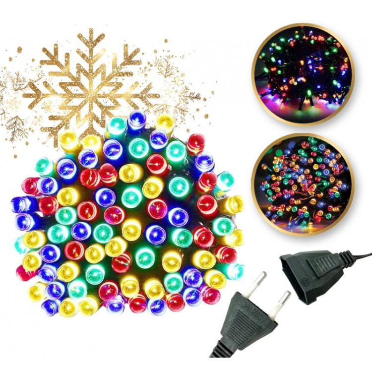 Pisane božične LED lučke - 8 m