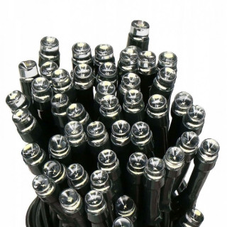 Bele LED lučke za drevesa - 70 m