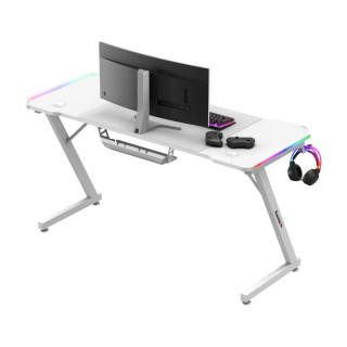 Bela igralna miza Huzaro HERO 3.3 WHITE RGB
