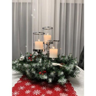 Snežni božični venec