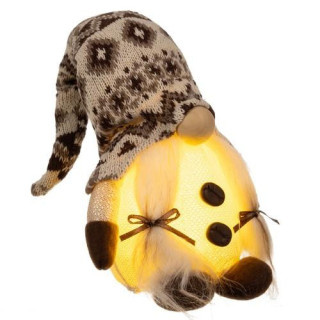 Rjavi škrat z LED osvetlitvijo