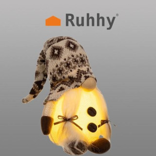 Rjavi škrat z LED osvetlitvijo