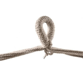 Brazilska viseča mreža v bež barvi z blazinami