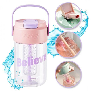 Bidon s košarico in slamico 600 ml