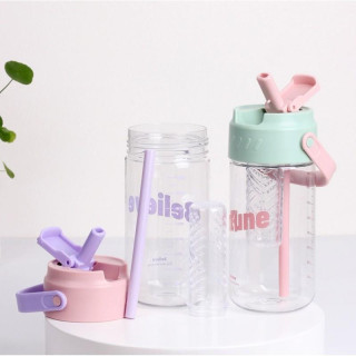 Bidon s košarico in slamico 800 ml