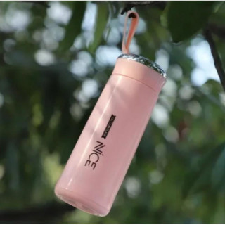 Pink NICE bidon z ročajem - 400 ml