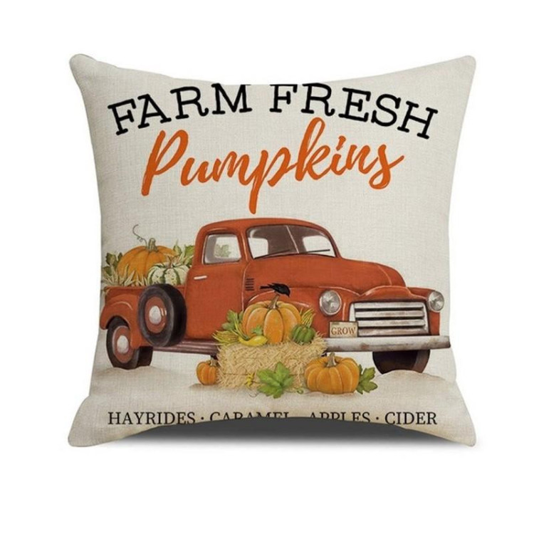 Jesenska prevleka za blazino - 45x45 cm