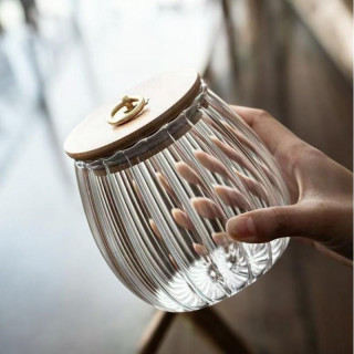 Posoda za sladkor z valovitimi stenami - 700 ml