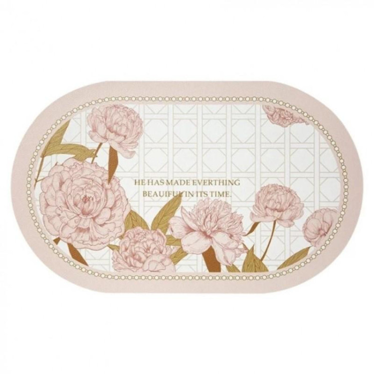 Pralna namizna podloga z rožicami