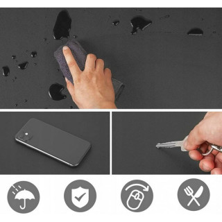 Temno siva dvostranska nepremočljiva namizna podloga