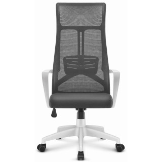 Blago sivo-bel pisarniški stol HELLS Chair HC-1025