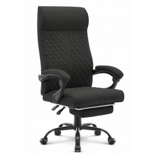 Črn pisarniški stol iz blaga HELLS Chair HC-1030