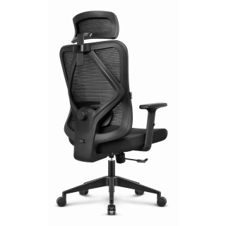Črn ergonomski pisarniški stol HELLS Chair HC-1041