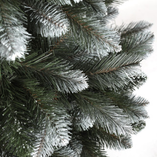 Zasneženo božično drevo iz debelega bora - 220 cm