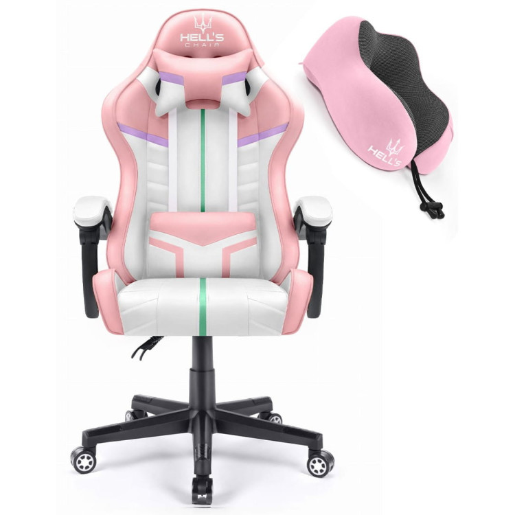 Roza in bel gaming stol HELL'S CHAIR