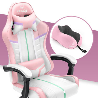 Roza in bel gaming stol HELL'S CHAIR