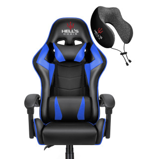 Modro-črn igralni stol HELLS CHAIR
