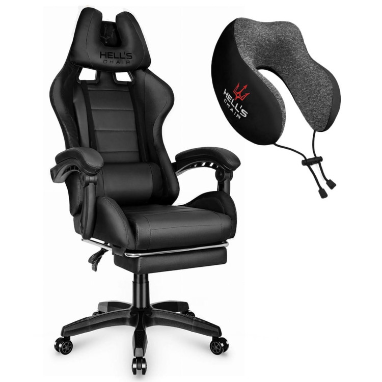 Gaming stol HELLS CHAIR v črni barvi
