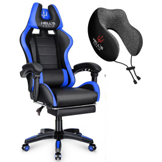 Gaming stol HELLS CHAIR v modro-črni barvi